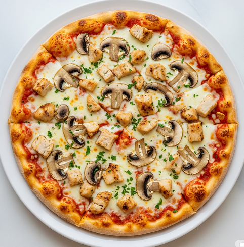 50.chicken & Mushroom Pizza 