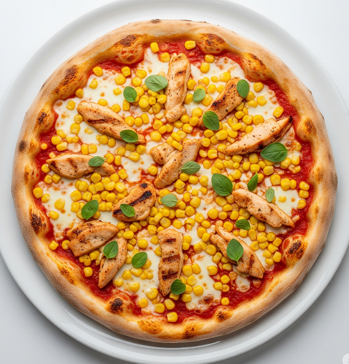 51.chicken & Sweetcorn Pizza 