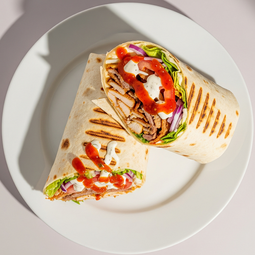 108. Chicken Shish & Doner Wrap 